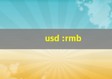 usd :rmb